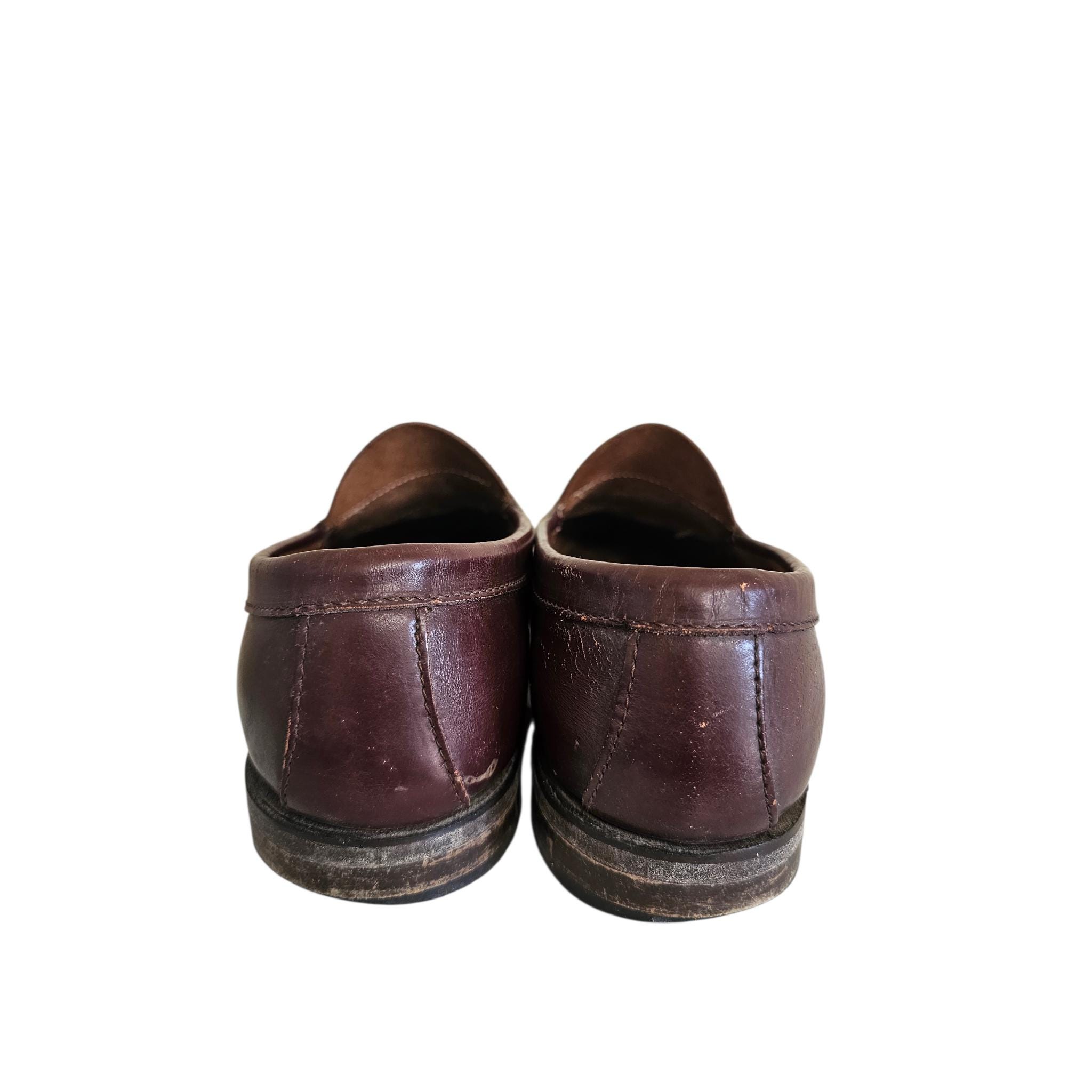 GH Bass Weejuns Men\'s Size 11.5 D Black Brown Wilton Leather Penny Loafer Shoes These @ghbass Wilton Drivers are the perfect shoe for spring  main image 4
