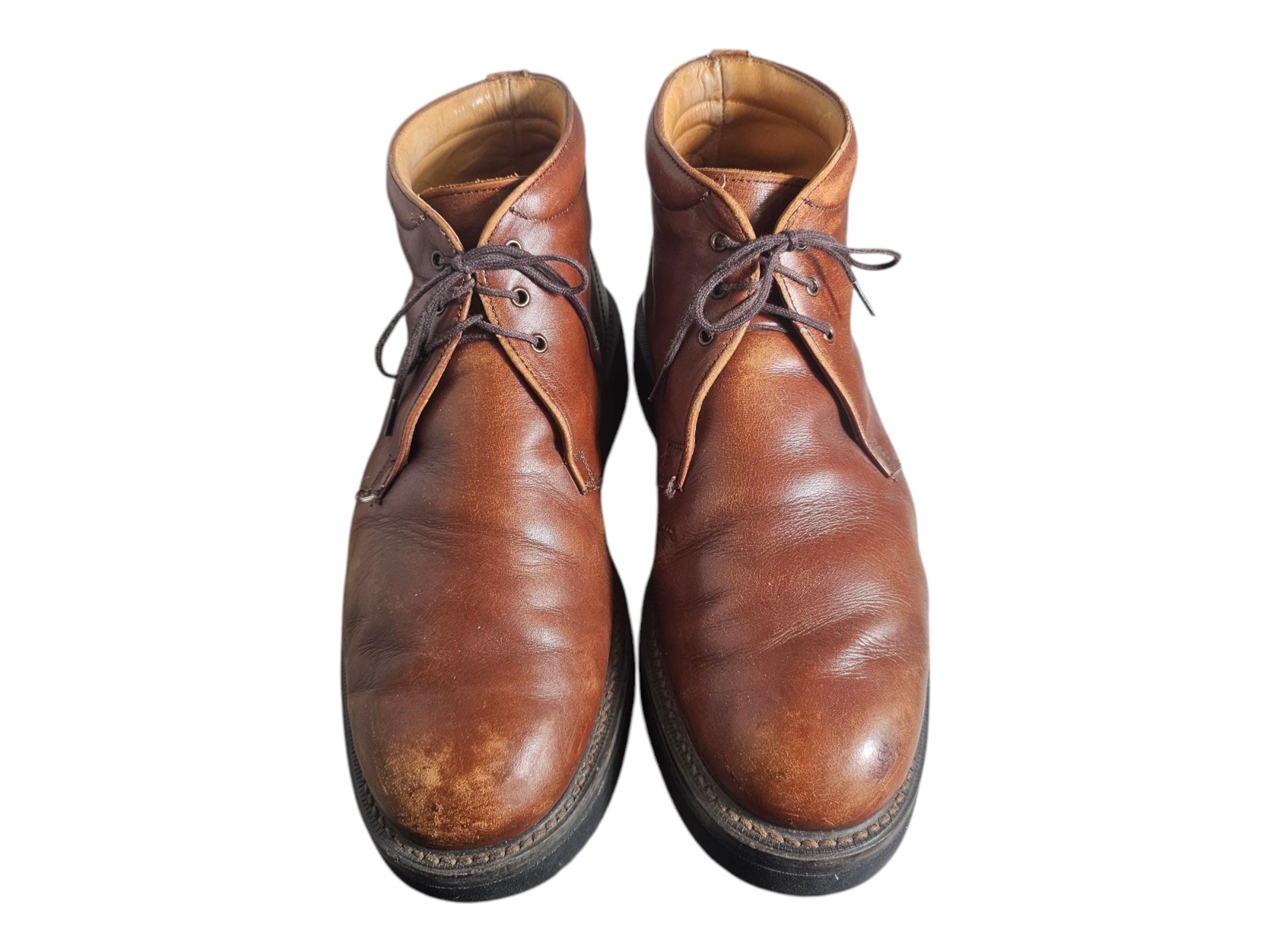 Barrie Ltd Custom Grade Chukka Boots 7.5 Brown Leather Made England George Cox George Cox Barrie Ltd Custom Grade England Men Brown Leather  main image 3