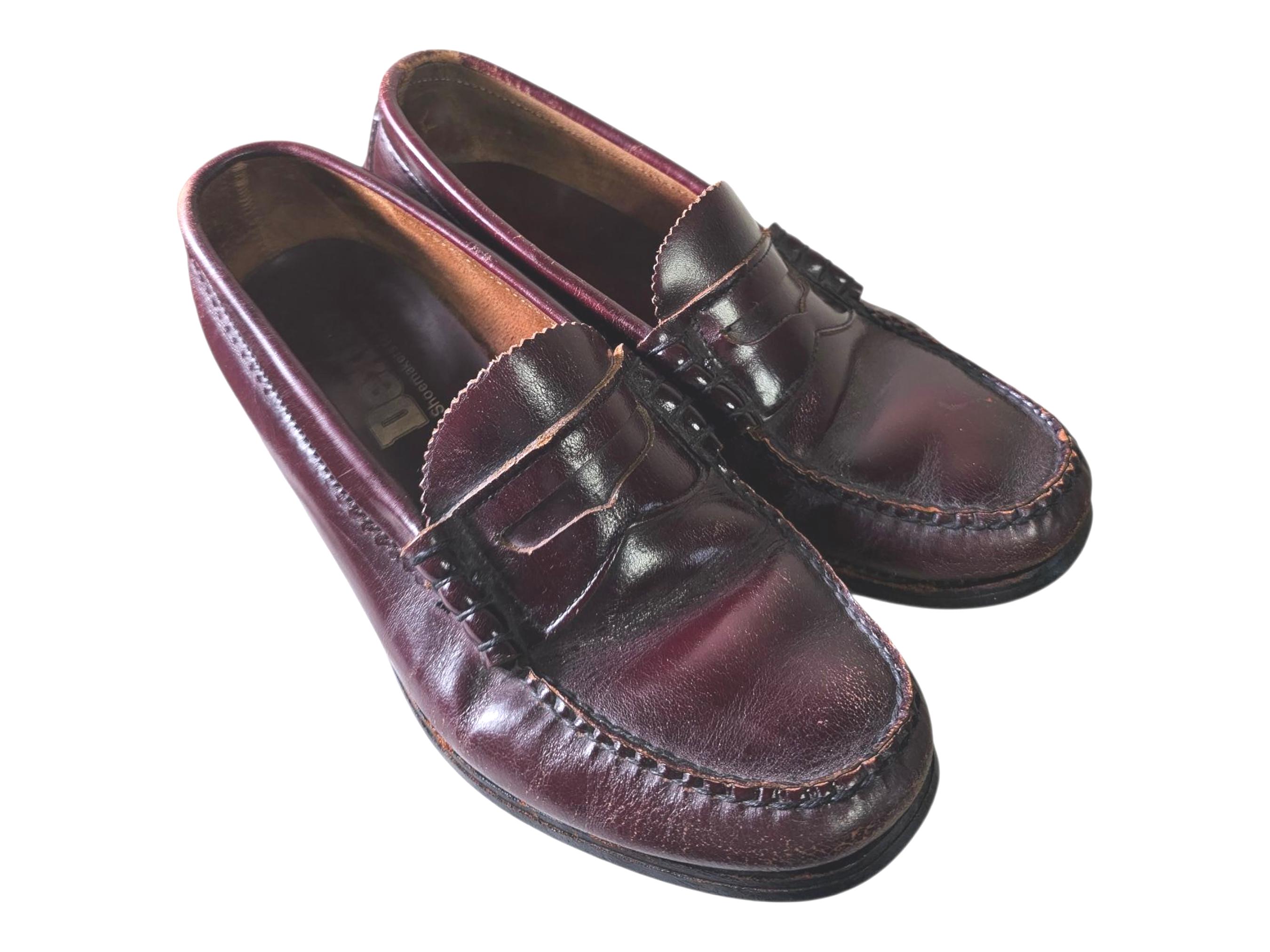 Dexter バーガンディ フリンジローファー 1980s DEXTER WOMENS VINTAGE 10.5B Burgundy Penny Loafers