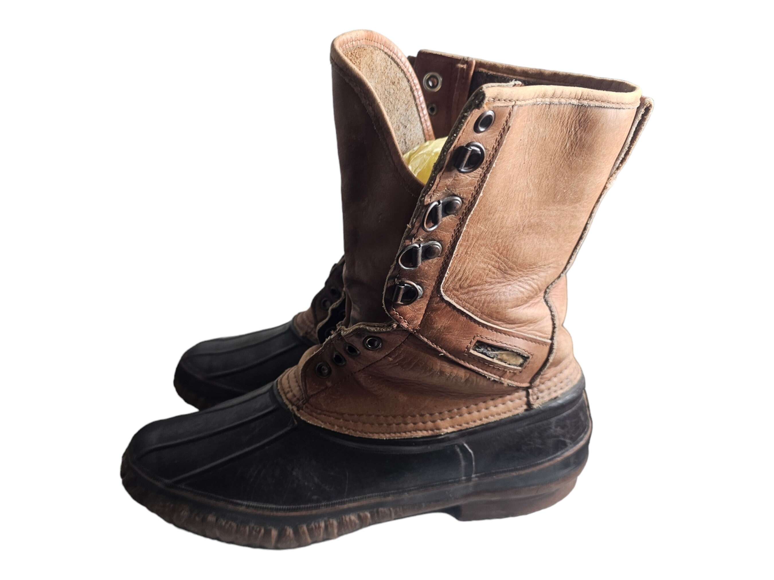 LaCrosse Men\'s 3 Eye Steel Shank Brown Leather Muck Shoes. Size 10 LACROSSE 18 main image 4