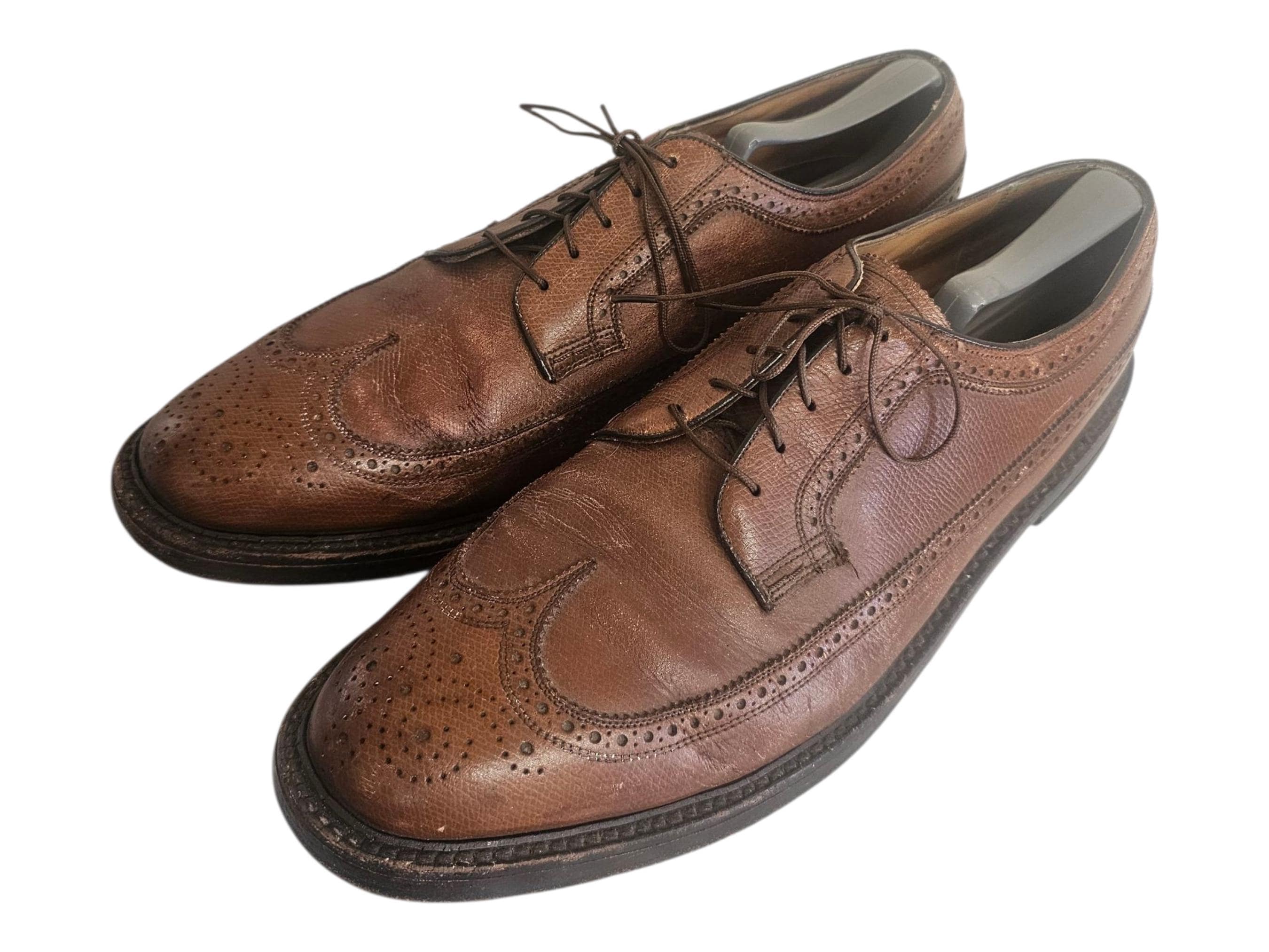 Florsheim Vintage Royal Imperial Wingtip Kenmoor V Cleat 637395 Sz