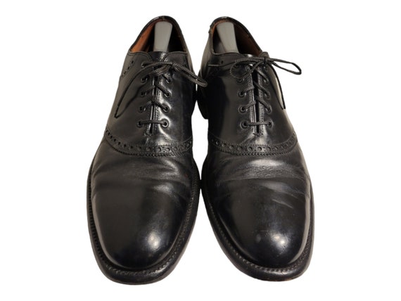 Vintage NETTLETON Black Calf Saddle Oxford, Circa 1980: (US 10.5 B) Vintage NETTLETON Black Calf Saddle Oxford, Circa 1980: (US  main image 4