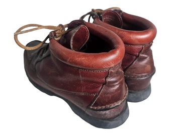 Vintage 90s Timberland Hiking Boots Genuine Leather Size 7.5
