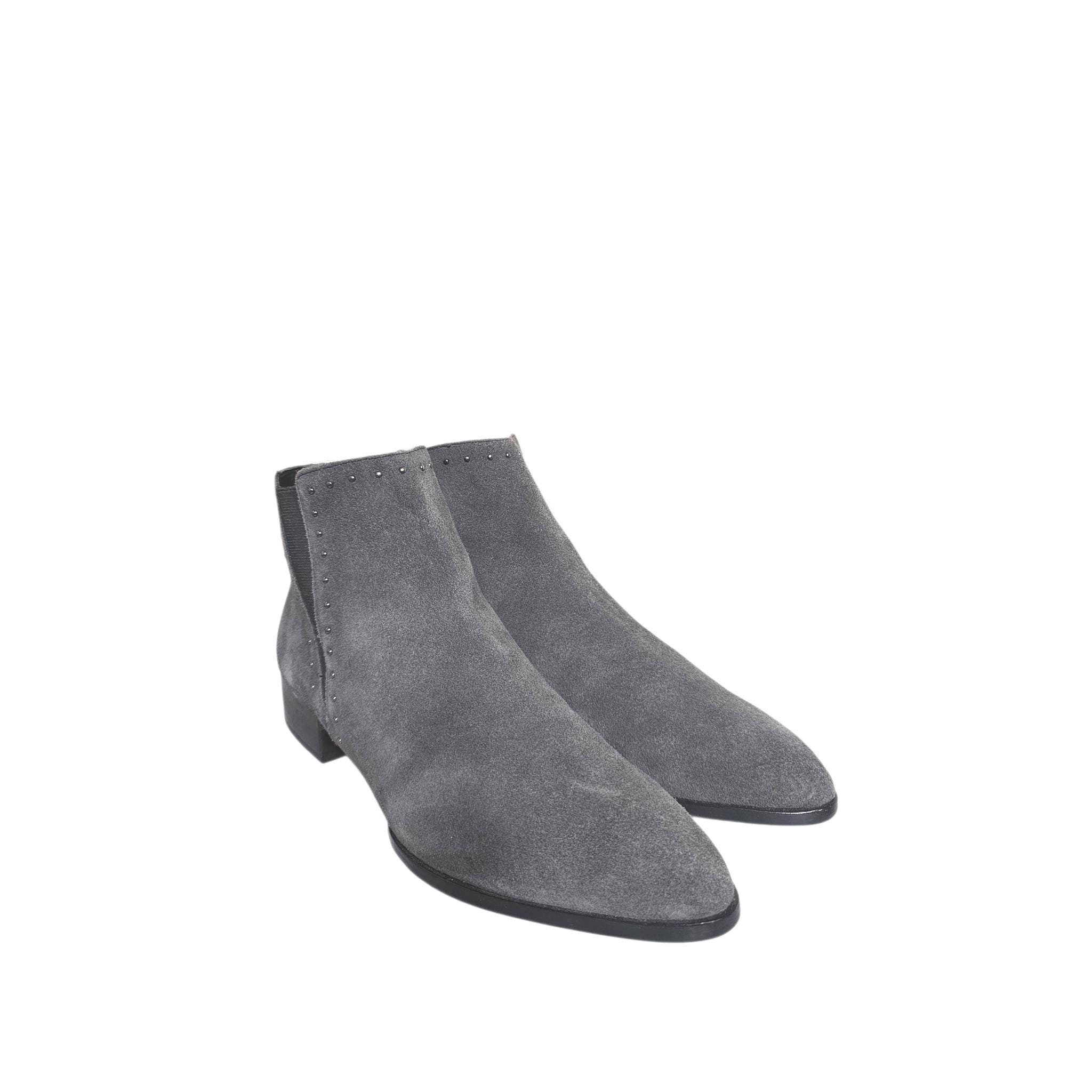 Donald Pliner Boots Mens 14 Gray Antique Washed Suede Ankle Chelsea Made Italy Donald Pliner Boots - Etsy main image 3
