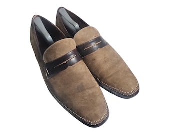 Florsheim Vintage Brown Loafers Moc Toe #505150 Men\'s Size 13 D Shoes Florsheim Vintage Brown Loafers Moc Toe #505150 Men main image 2