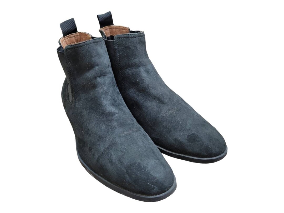 Mens Chelsea Boots Size 42EU/US 9 Suede Leather By H & M Mens Chelsea Boots Size 42EU/US 9 Suede Leather by H & M - Etsy main image 2