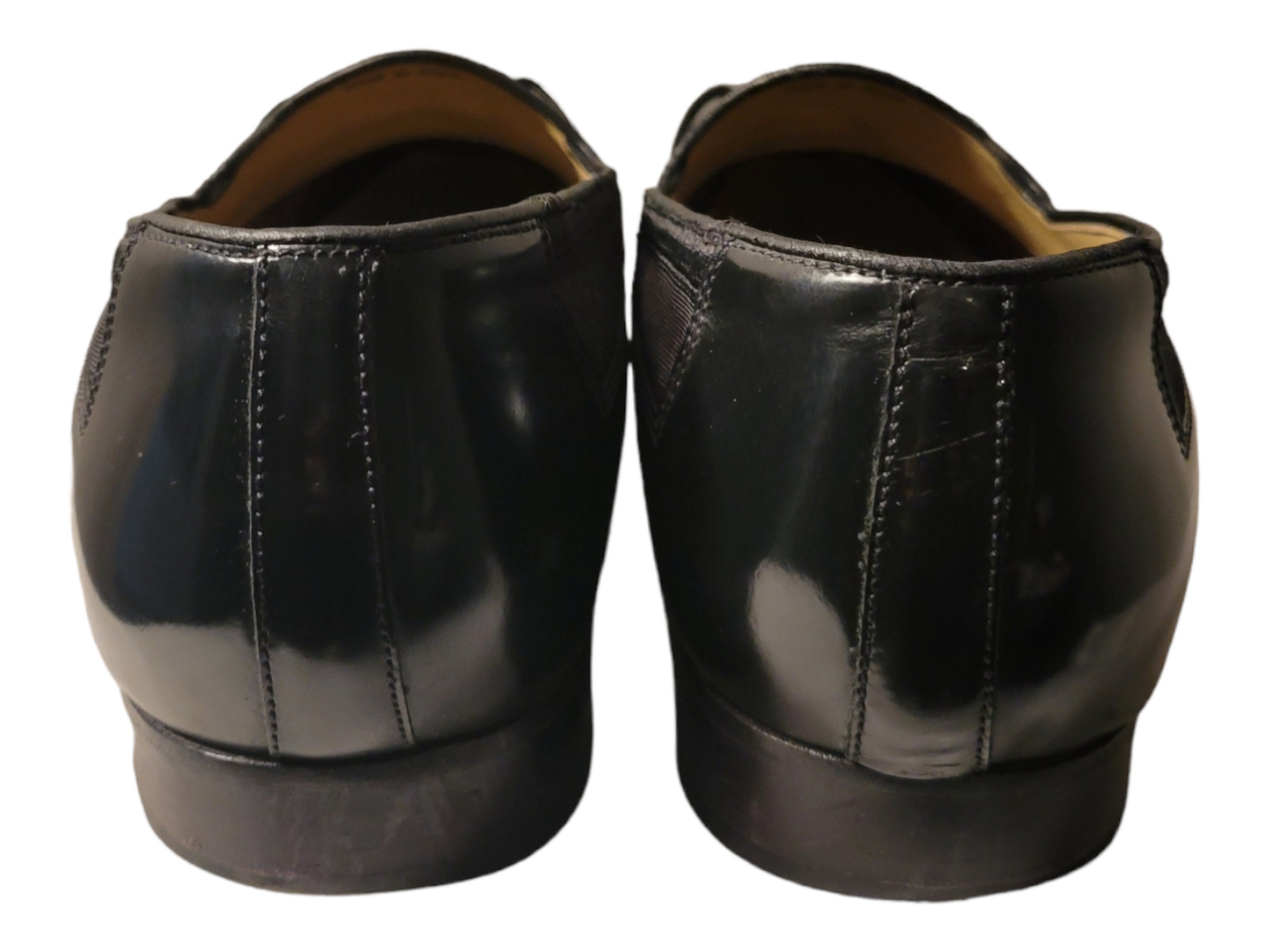 Vintage Giorgio Brutini Patent Leather and Fabric Slip on  display picture 3