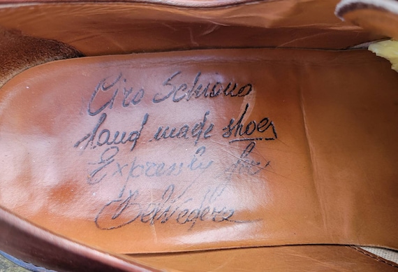 Ciro Schiano Brown Leather Oxfords: Cap Toe Dress Shoes  display picture 1