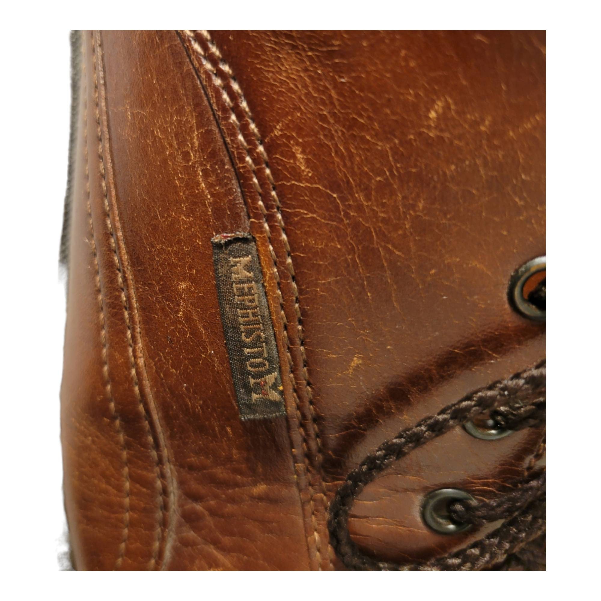 Mephisto Air Relax Goodyear Welt Brown Genuine Leather Shoes  display picture 2