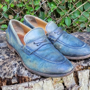 Men&#39;s Soft Leather Slip-On Penny Loafers/Italian Made Shoes