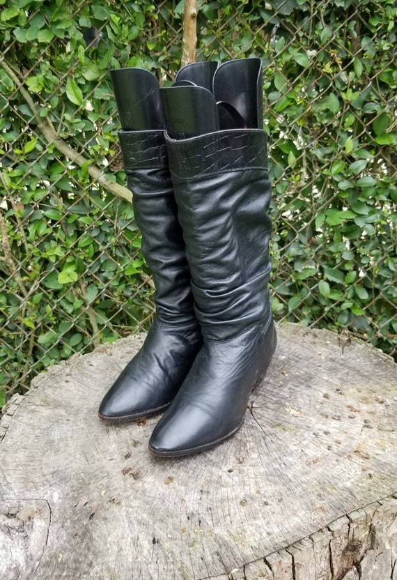 Sz 6.5 Slouchy Dingo Boots/Genuine Leather Western