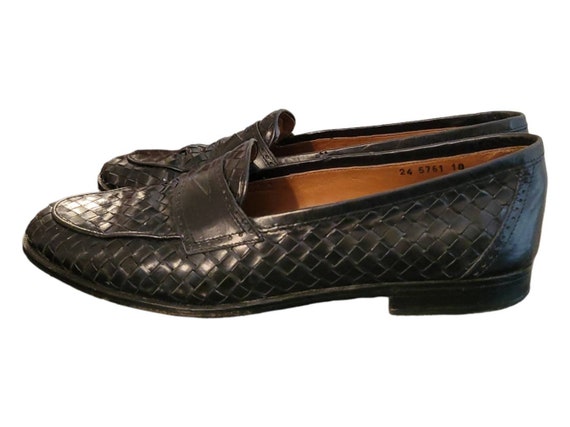 Men's Johnston & Murphy Domani Black Basket Weave… - image 4