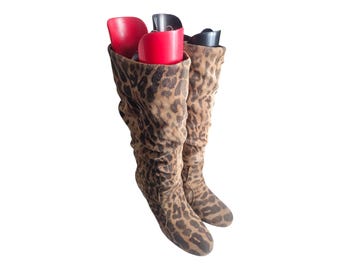 Aldo Leopard Print Knee High Boots US 9/EU 40