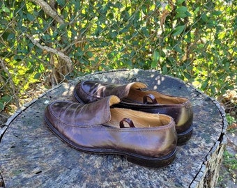 Mercanti Fiorentini men’s leather loafers Size: Men’s 9 Elegant Brown Leather Mercanti Fiorentini Men main image 4