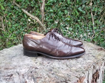 French Shriner Sterling Men Shoes Size 8.5 M Wingtip Oxford 