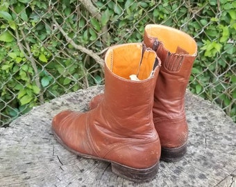 Paul Chardo Vintage Leather Zip Up Boots Sz 9 US/27.5 ZAPATOS | Etsy España