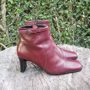 Gr. 6 Vintage Ankle Boots/Reißverschluss Ankle Boots mit Designer Schnalle/1990er Jahre Bild 3