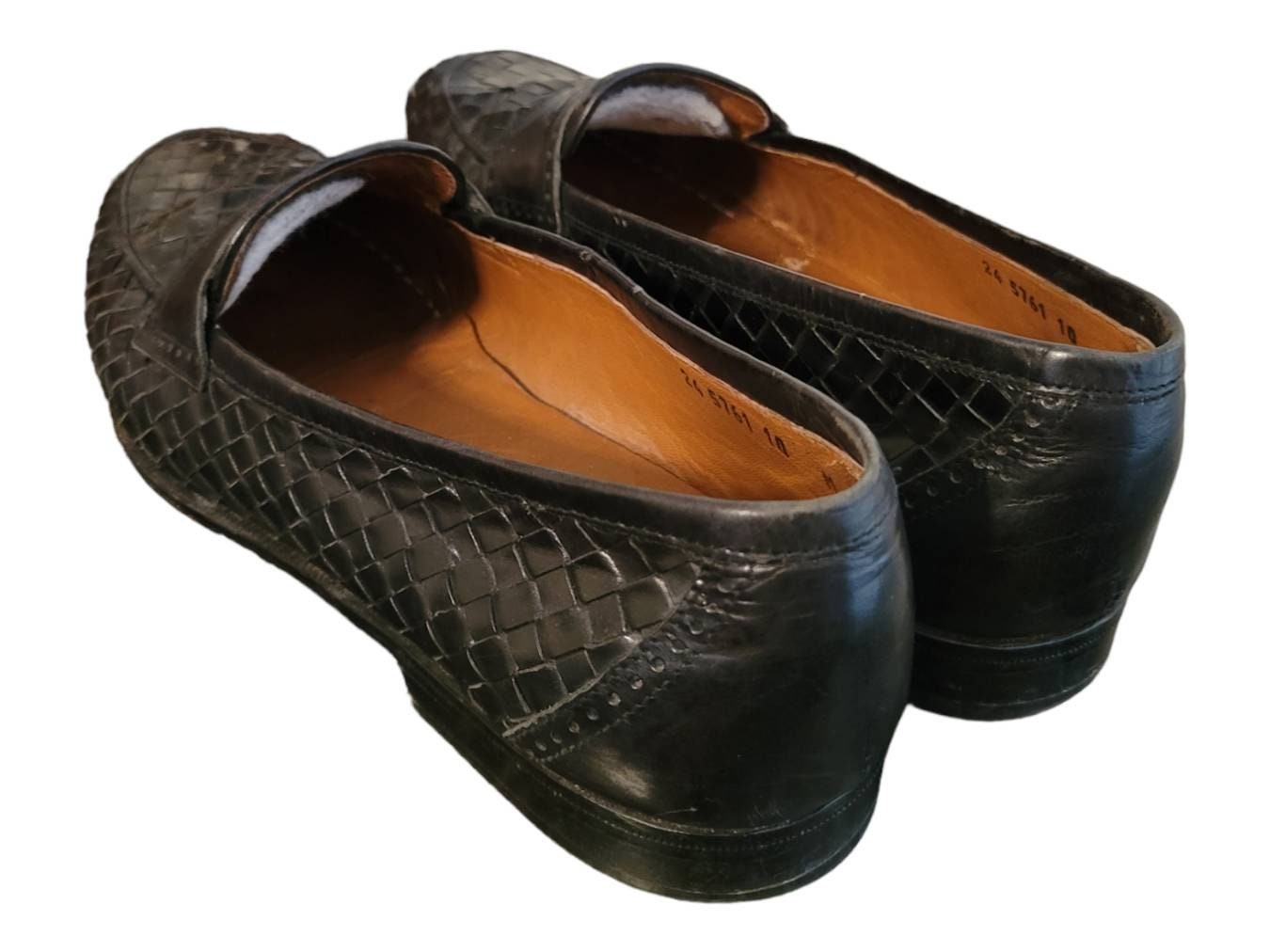 Johnston & Murphy Domani Men\'s US 8 M Black Weave Woven Slip On Loafers Men main image 4