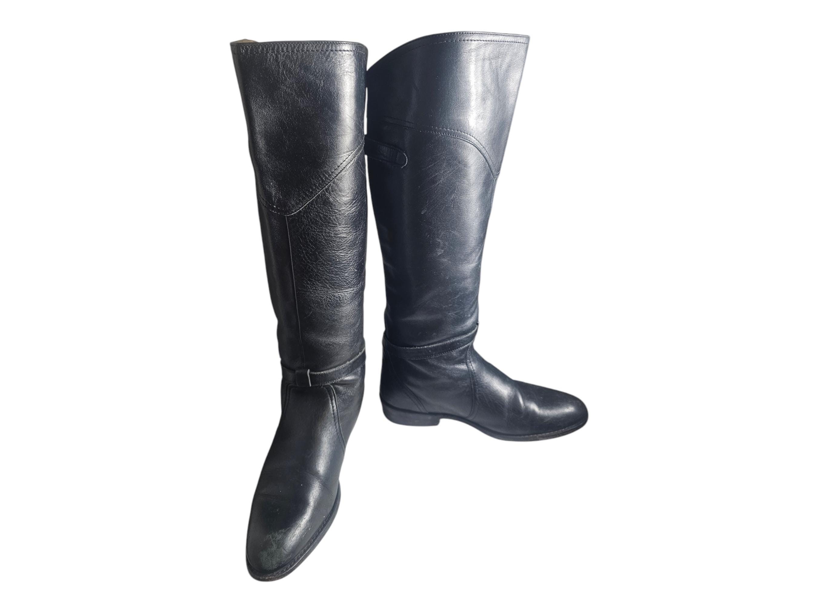 Vintage Riding Boots Sz 8 - Etsy