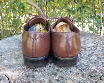 Stacy Adams Brown Cap Toe Oxfords 11 2e/vintage Stacy Adam 