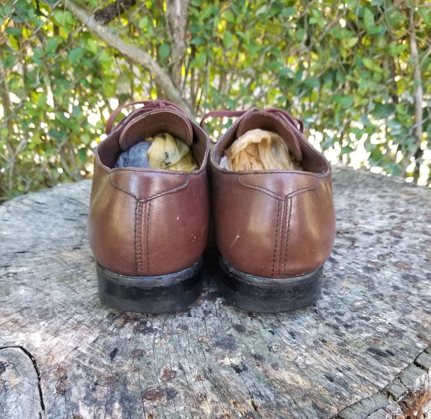 ステイシーアダムス オックスフォードシューズ ステイシーアダムス ブラウン キャップトゥ オックスフォード 11 2E