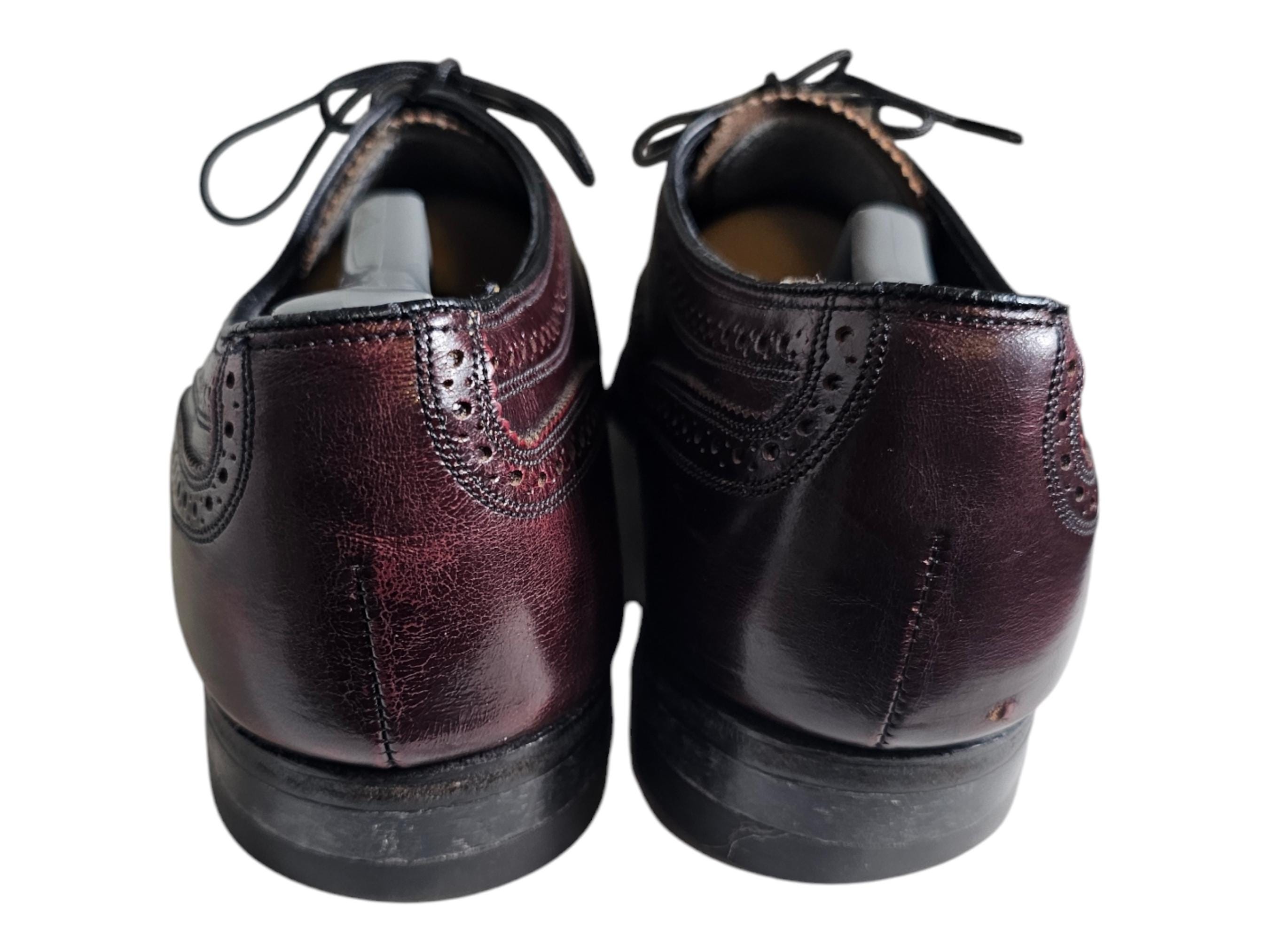 Florsheim Men\'s Wingtip Oxford Dress Shoes Burgundy Leather Size‎ 10.5 Florsheim Red Wingtip Dress Shoes for Men for sale | eBay main image 2