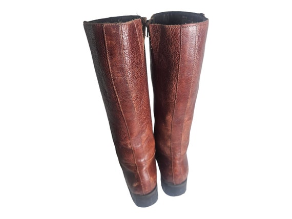 Nicole Maverick Brown Tall Riding Boots Braided D… - image 8