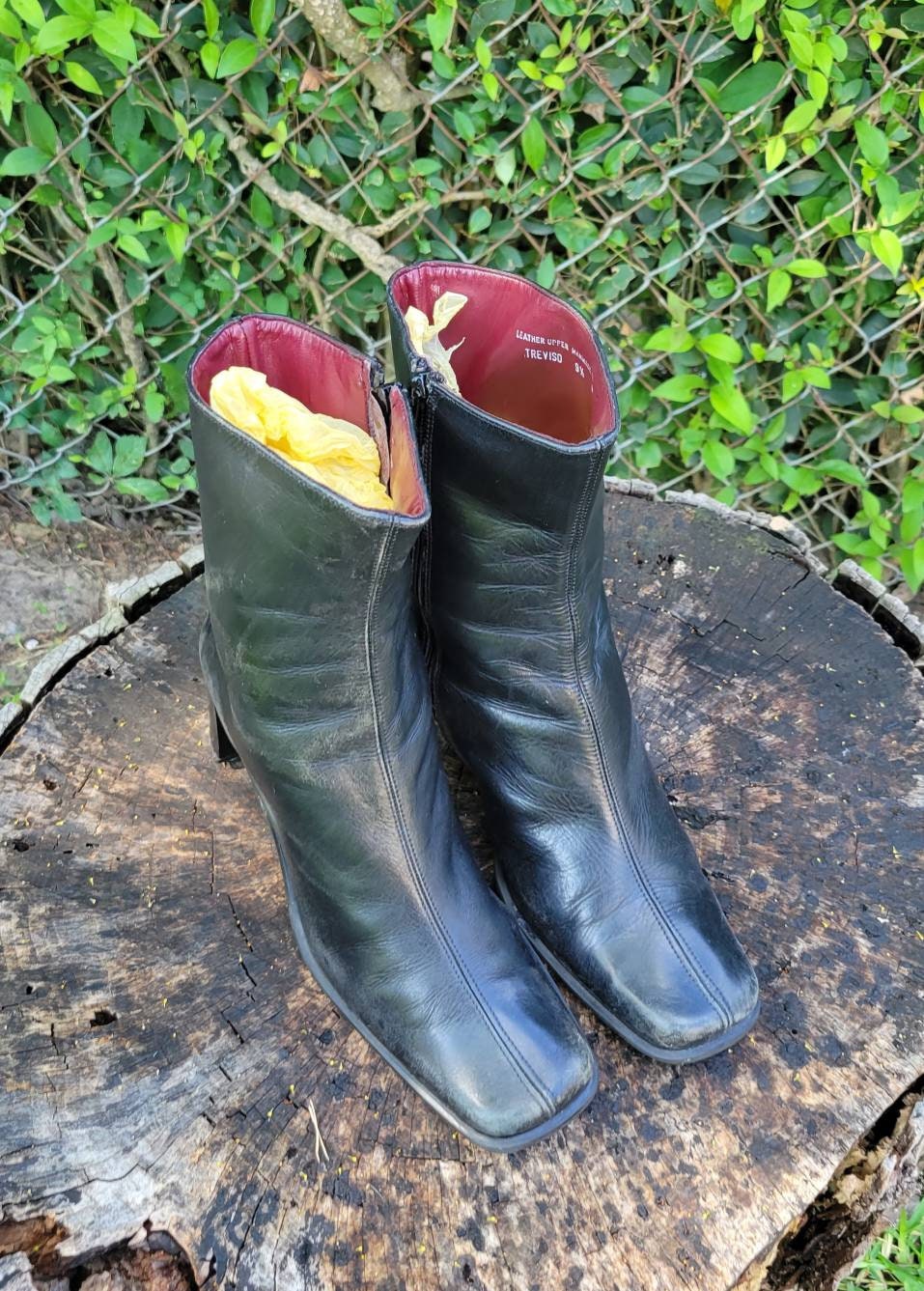 Square Toe Booties - Etsy