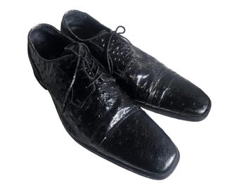 Stanley Blacker Black Leather Tassel Kiltie Loafer Men display picture 3