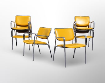 Set of 6 Chrome Mid Century Modern Chairs Custom Upholstery Included