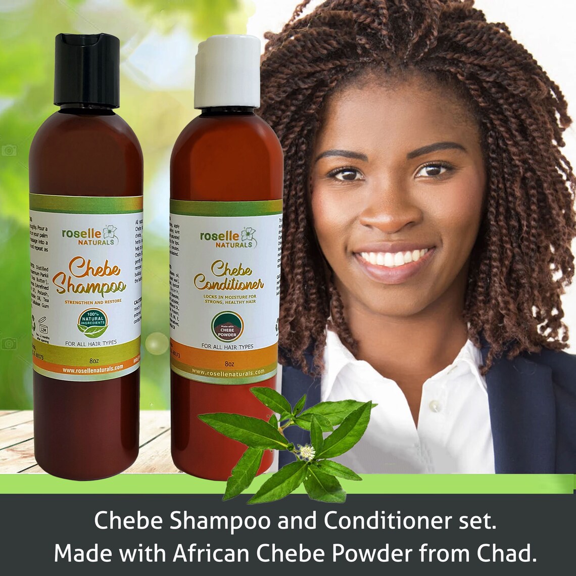 Chebe Shampoo and Conditioner. Made With African Chebe Powder Etsy