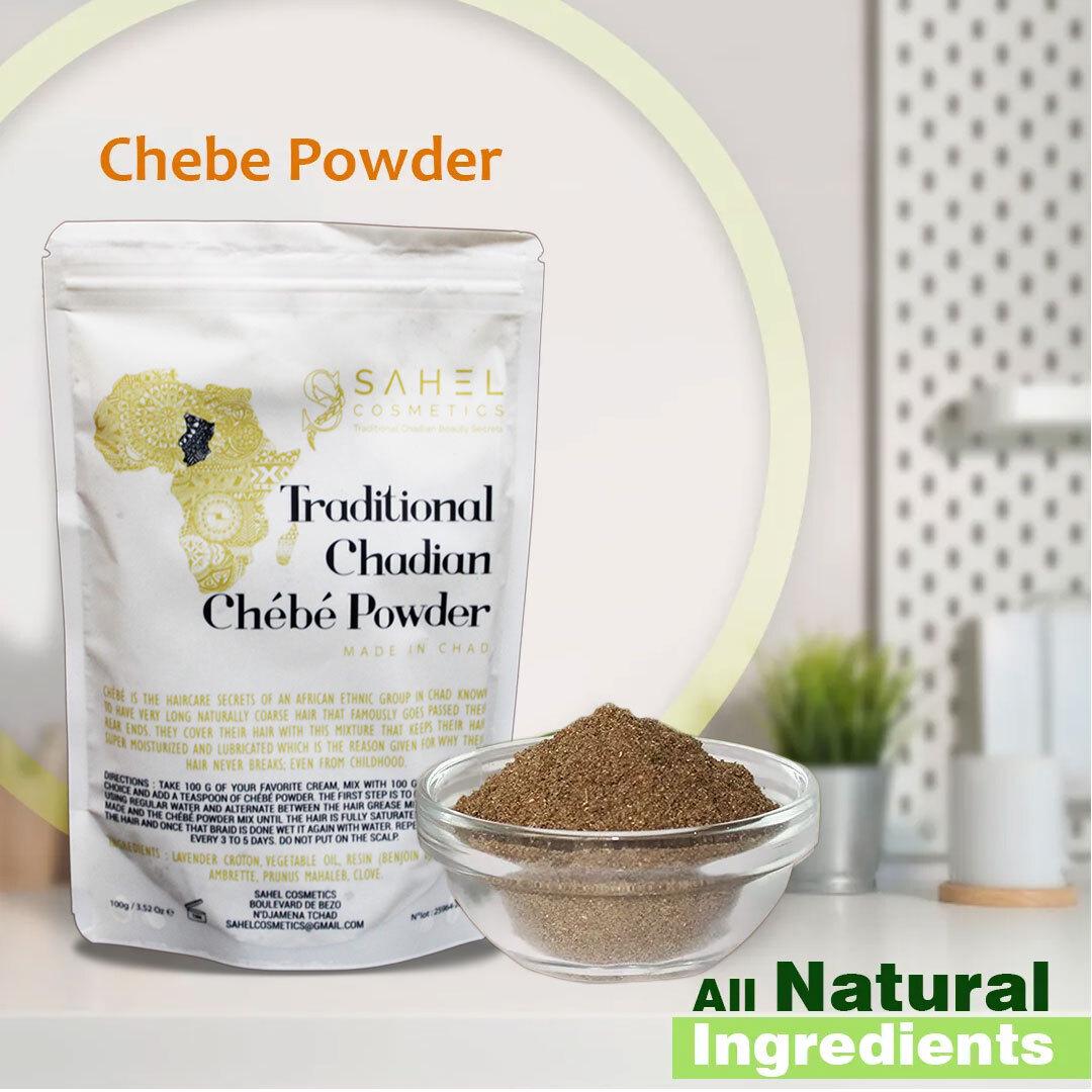 Poudre De Chebe Du Tchad 100g - Naturelle Pour La Pousse Et L'entretien Des Cheveux - Neuf