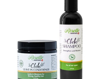Chebe Shampoo and Leave-In Conditioner Set - Natural Haircare (4oz)