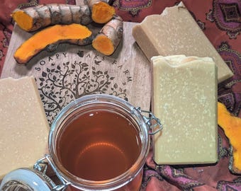 Turmeric & Honey Bison Tallow Soap Bars