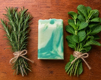 Rosemary Mint Bison Tallow Soap Bars