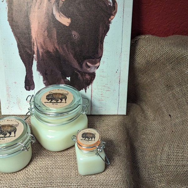 Organic Grass Fed Pure Bison Tallow