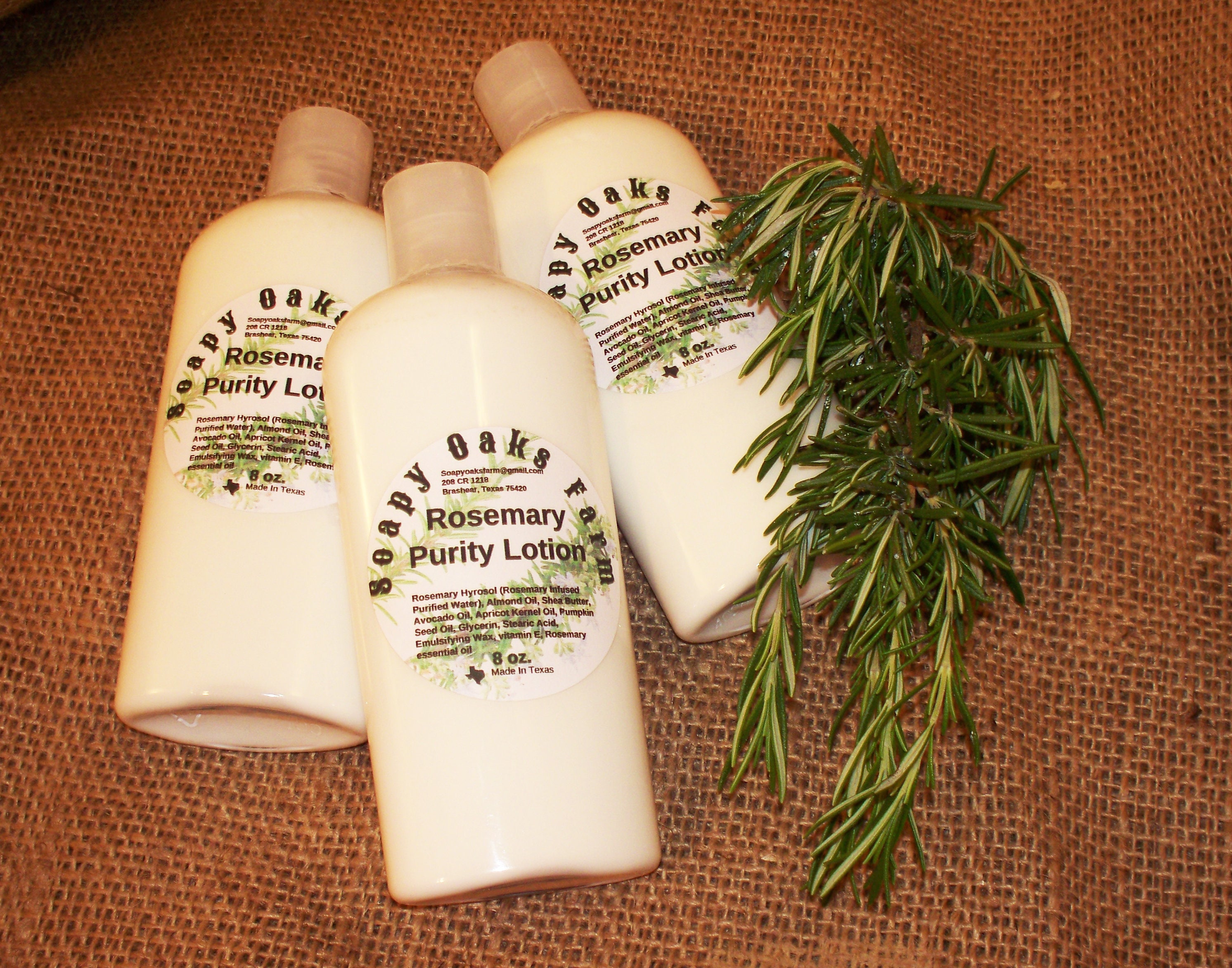 Rosemary Body Lotion (Vegan)