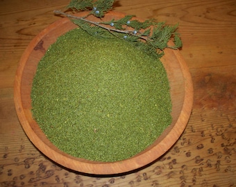 4 oz Eastern Red Cedar needle (Juniperus virginiana) Powder, Organic hand harvested in East Texas