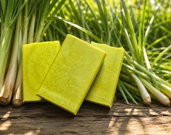 Lemongrass Bison Tallow Soap Bars
