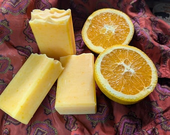 Orange Bison Tallow Soap Bars