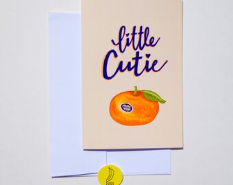 Little Cutie Baby Shower Card - Expecting Baby Card - Pregnancy Card - Baby on the Way