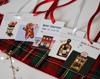 Assorted Christmas Gift Tags - Holiday Gift Tags for Presents - Perfect for Christmas Present Wrapping