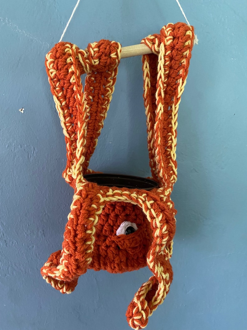 PATTERN ONLY Hanging Octopus Planter Crochet Pattern image 4