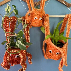 PATTERN ONLY Hanging Octopus Planter Crochet Pattern image 3