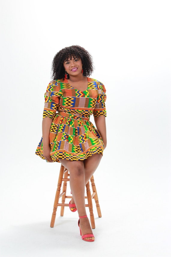 Kente crop top by NigerianHippie on