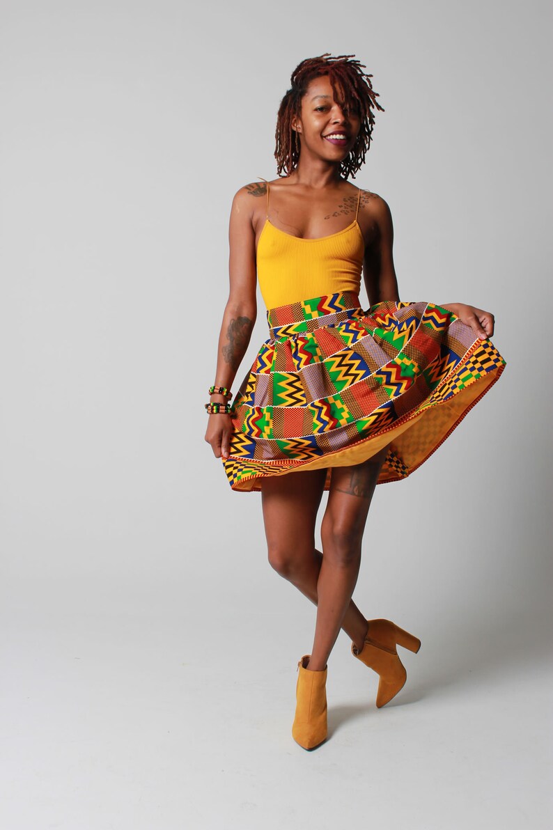 ankara mini skirt