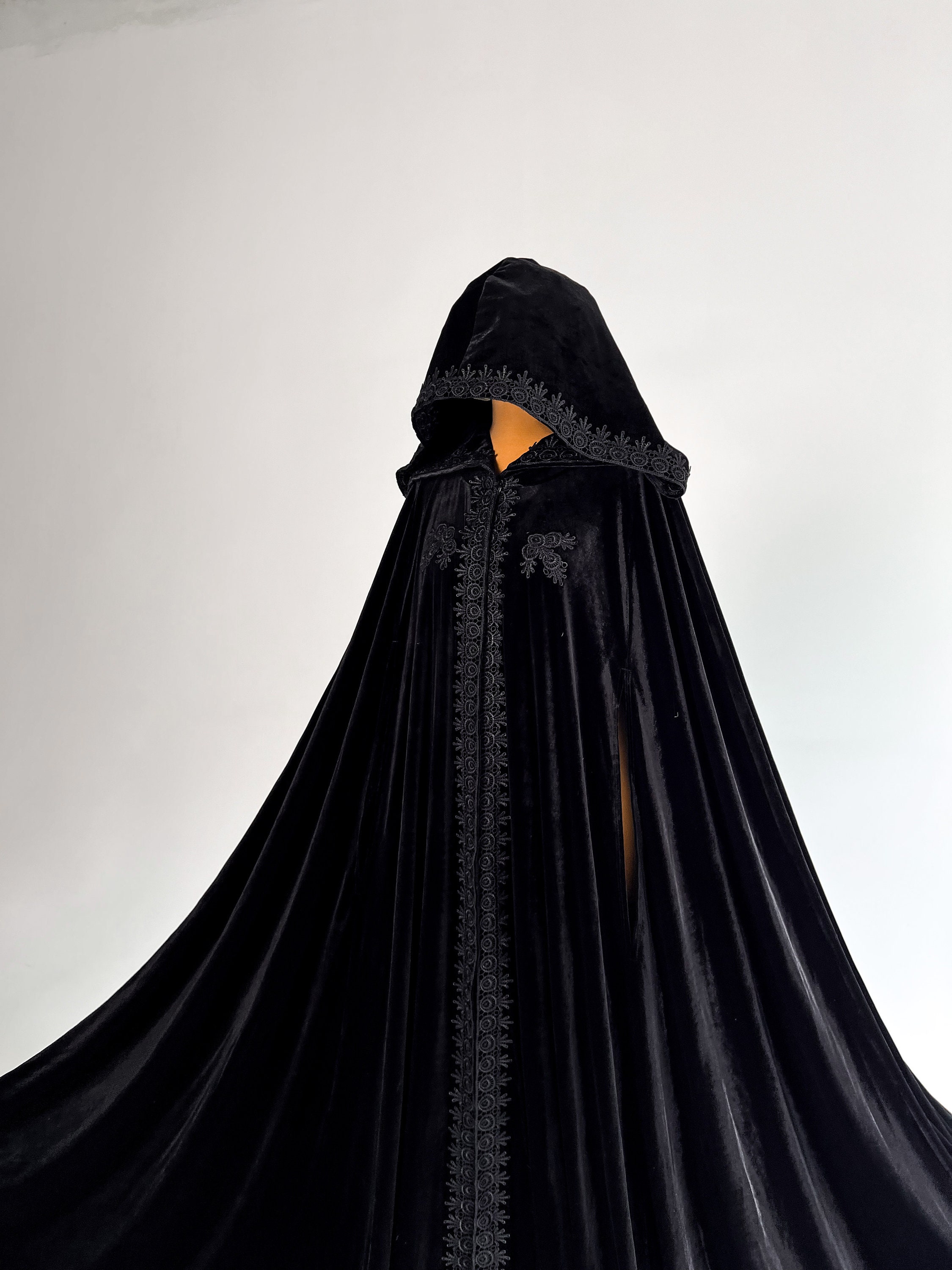 YYHWHJDE Grim-Reaper Pattern Halloween Adult Hooded Cloak For Party Costume Cosplay Stage Masquerade Theme Dance Comic Con