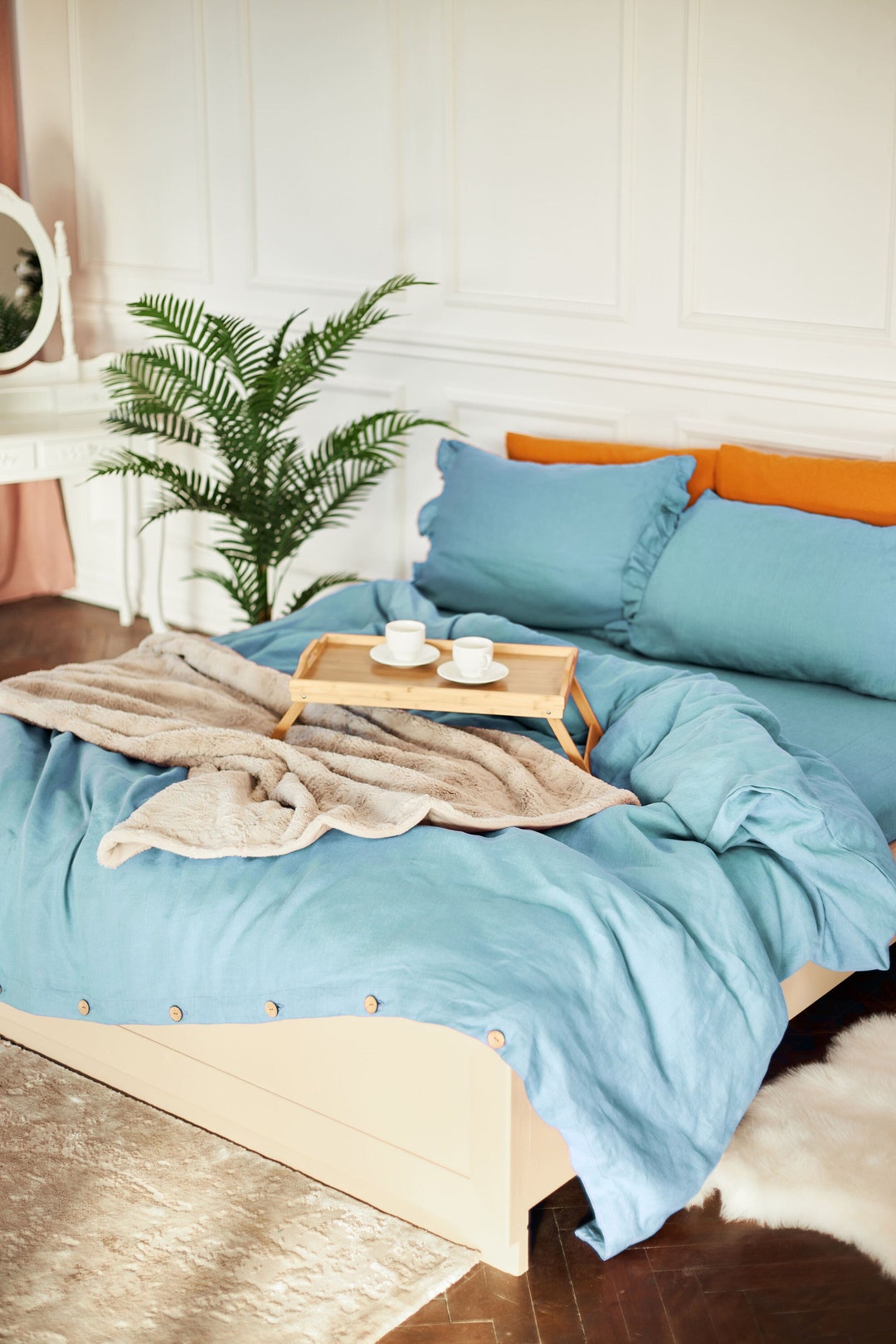 Soft Linen Duvet Cover Linen Bedding Preshrunk Stonewashed Comforter