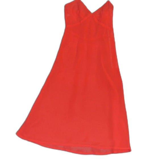 Albert Nipon Vintage Red Sheer Negligee Slip Dres… - image 5