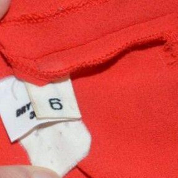 Albert Nipon Vintage Red Sheer Negligee Slip Dres… - image 7